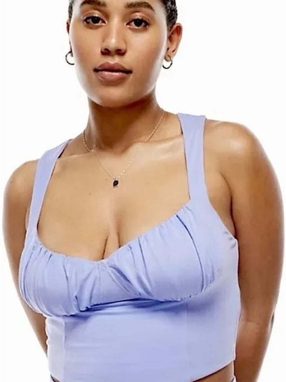 Aritzia Wilfred Cropped Corset Bustier Tank Top